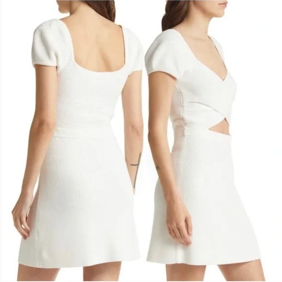 & Other Stories Dresses & Skirts - & Other Stories Criss-Cross Mini Dress White Size Medium NWT